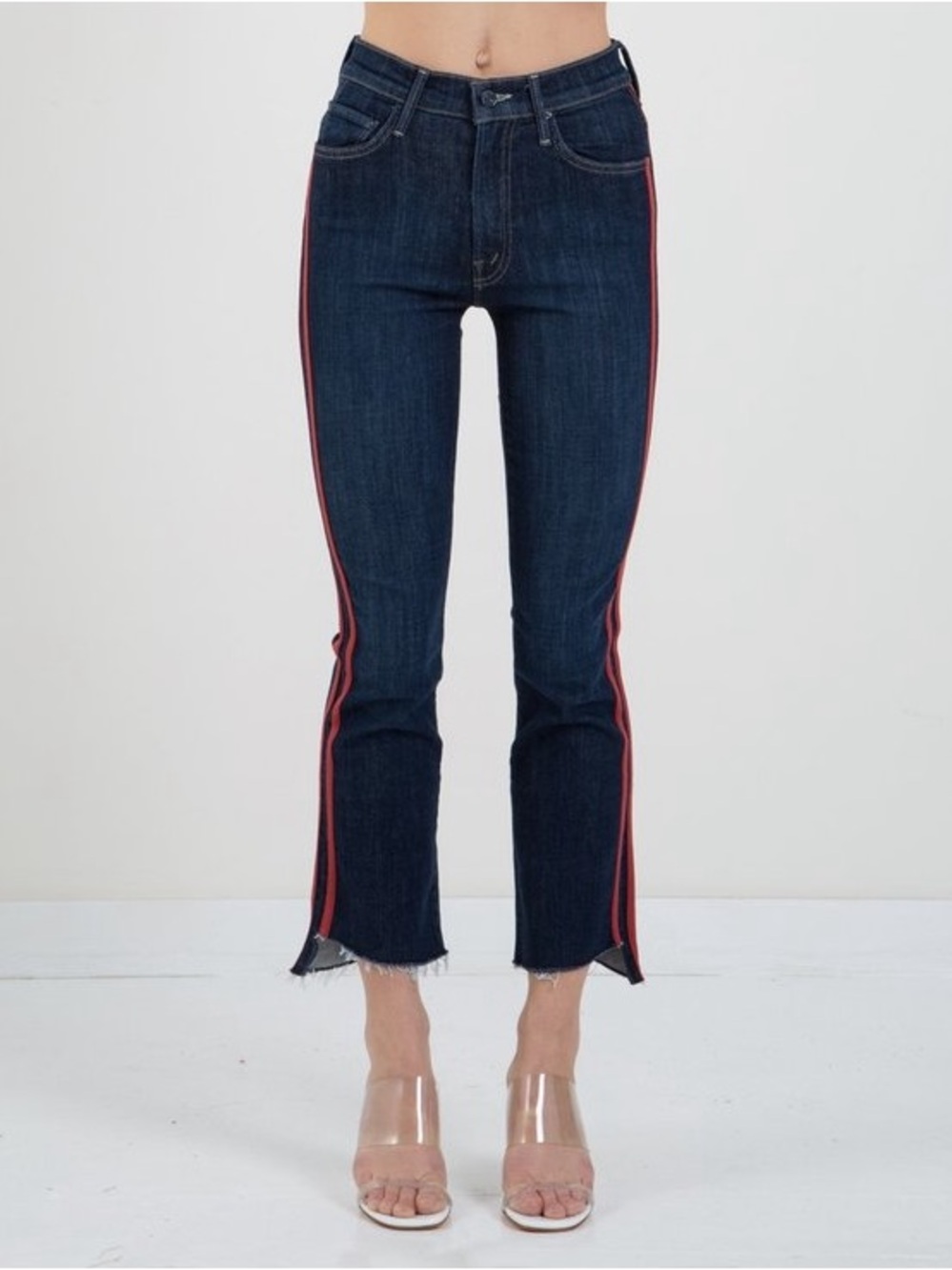 MOTHER Insider Crop Step Fray
